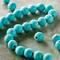 12 Pack: Turquoise Dyed Howlite Round Beads, 8mm by Bead Landing™